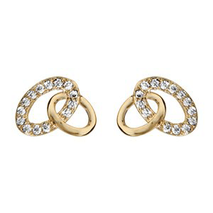 Boucles d'oreille tige plaqué or