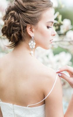 boucle d oreille pendante mariage