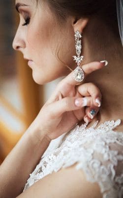 boucle d oreille pendante mariage