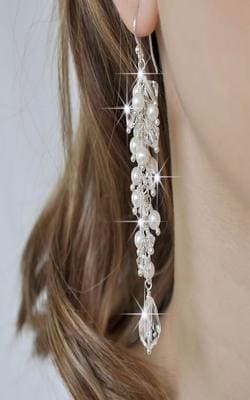 boucle d oreille pendante mariage