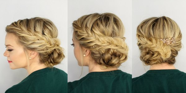 20 idées coiffure mariage invitée tresse