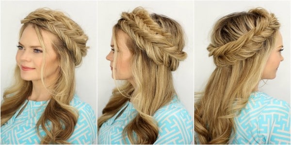 20 idées coiffure mariage invitée tresse