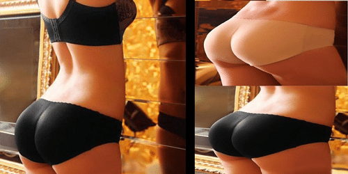 Culotte rembourrée remonte fesses invisible