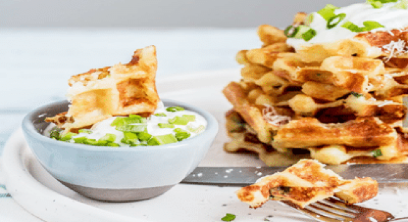 Recette gaufre salée saumon fumé