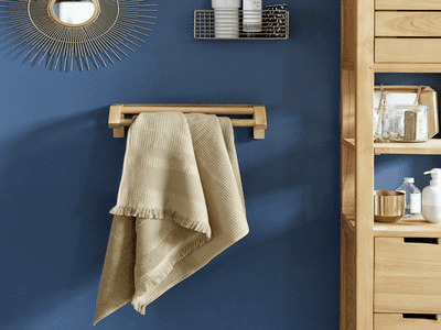 porte serviette en teck brut kayu