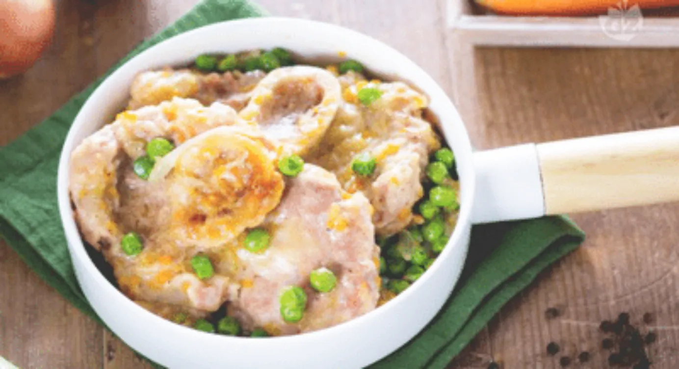 Recette de Osso bucco milanaise aux petits pois