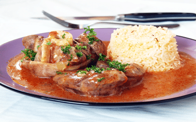 Osso-buco au riz et au safran