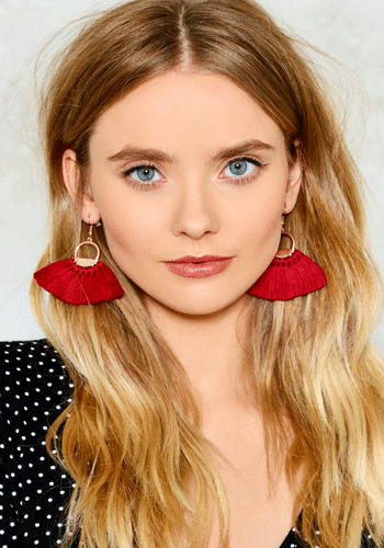 Boucle d'oreille à la mode glands