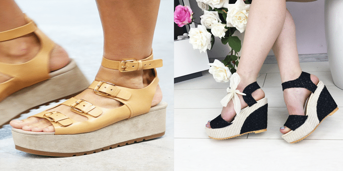chaussures femme tendance plate-forme